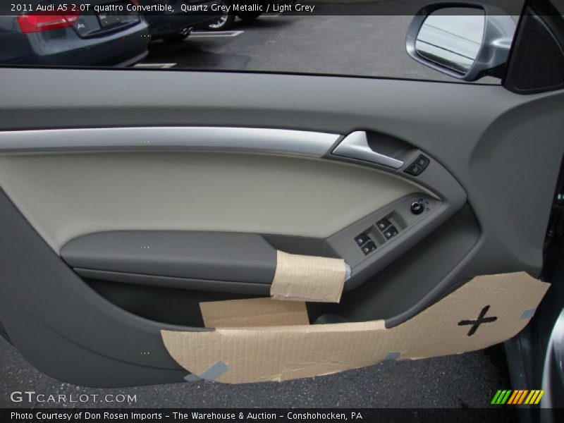 Quartz Grey Metallic / Light Grey 2011 Audi A5 2.0T quattro Convertible