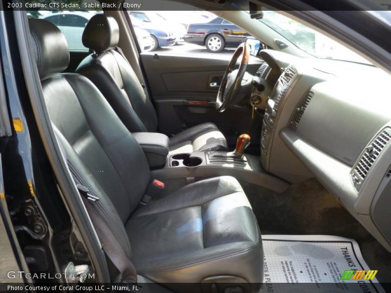 Sable Black / Ebony 2003 Cadillac CTS Sedan