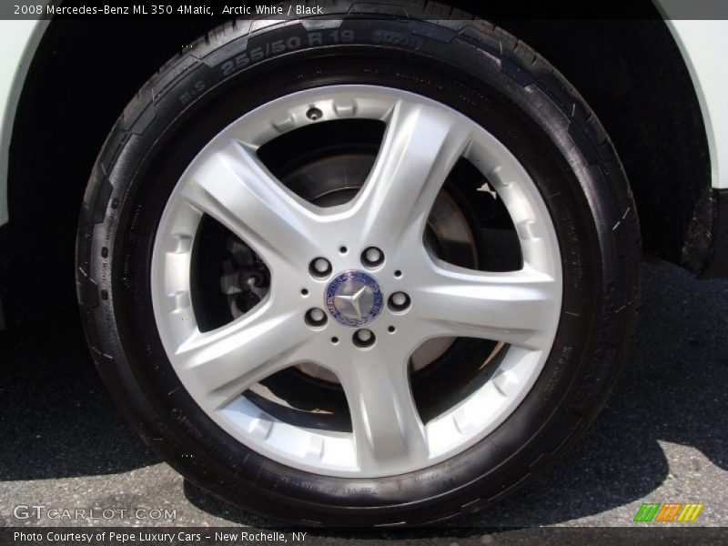 Arctic White / Black 2008 Mercedes-Benz ML 350 4Matic