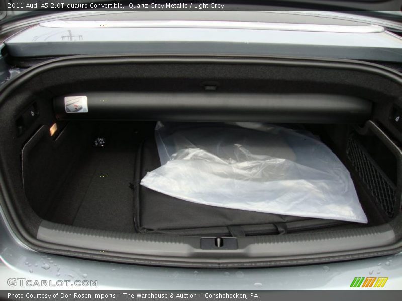 Quartz Grey Metallic / Light Grey 2011 Audi A5 2.0T quattro Convertible