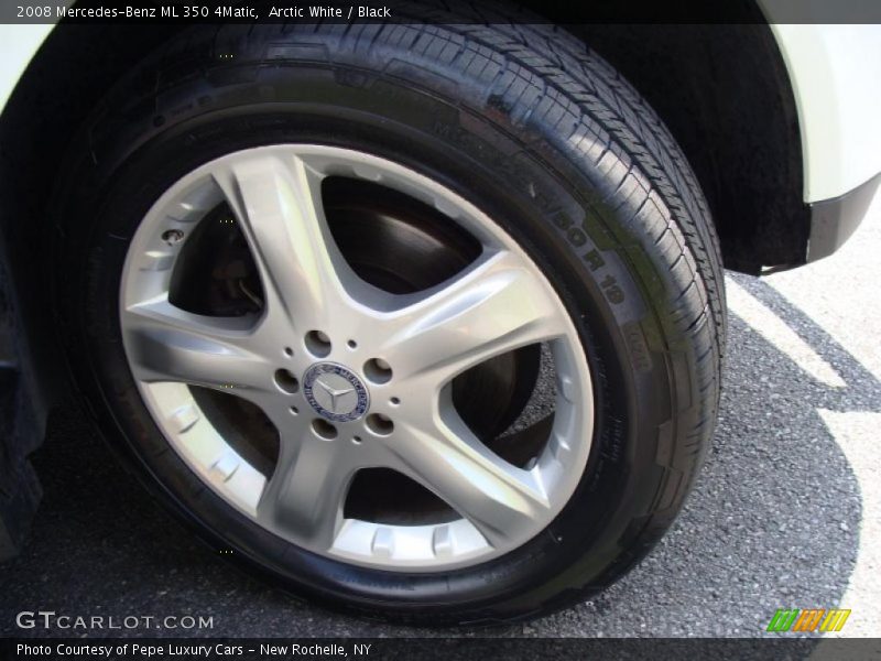 Arctic White / Black 2008 Mercedes-Benz ML 350 4Matic
