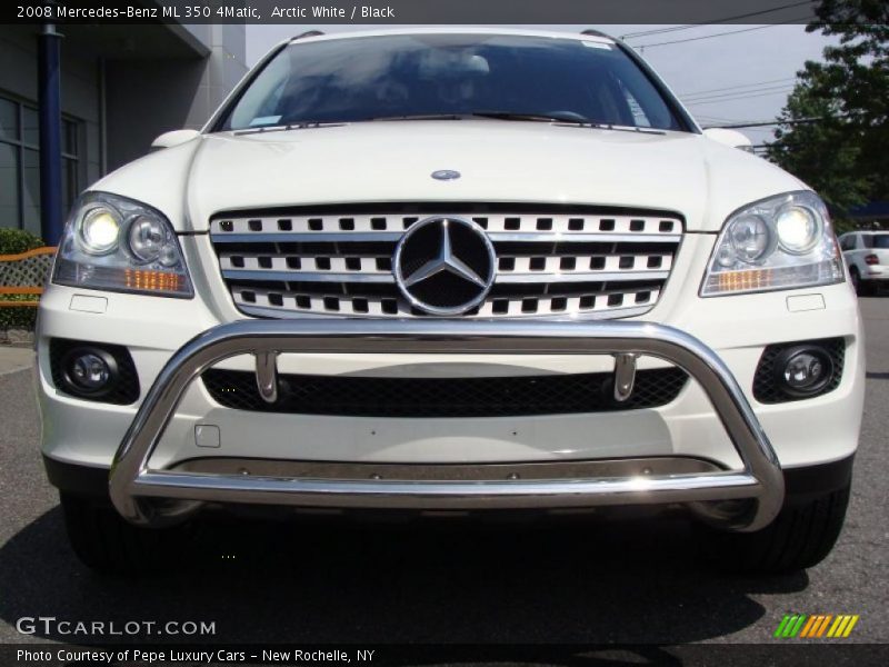 Arctic White / Black 2008 Mercedes-Benz ML 350 4Matic