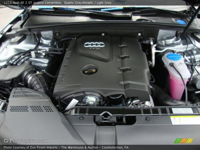 Quartz Grey Metallic / Light Grey 2011 Audi A5 2.0T quattro Convertible