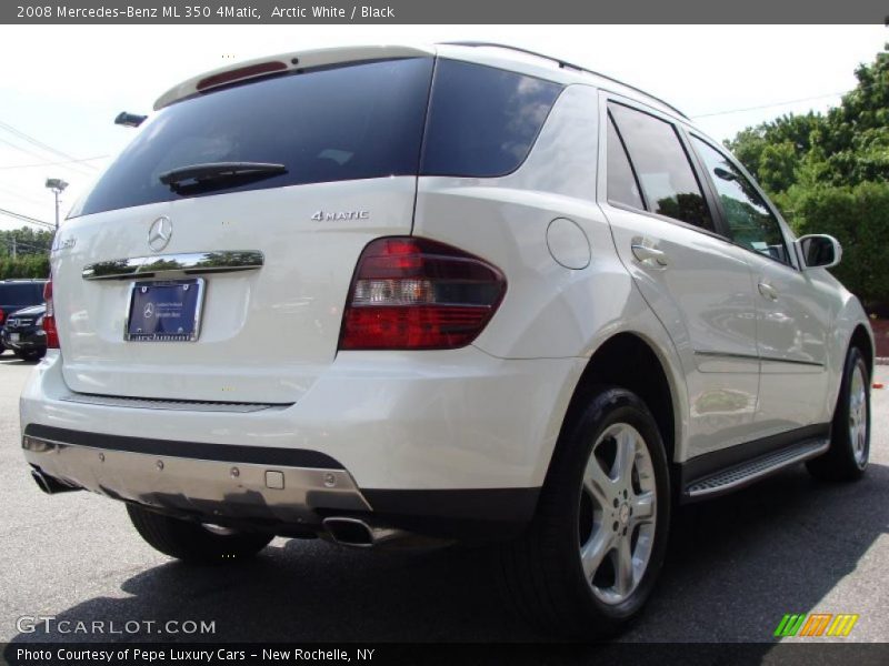 Arctic White / Black 2008 Mercedes-Benz ML 350 4Matic