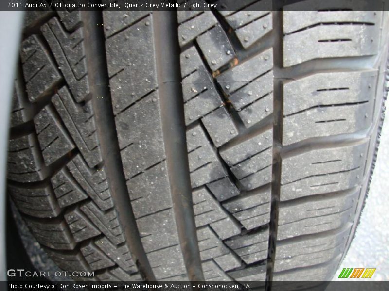 Quartz Grey Metallic / Light Grey 2011 Audi A5 2.0T quattro Convertible