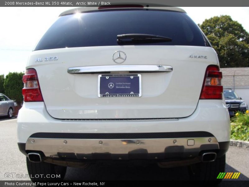 Arctic White / Black 2008 Mercedes-Benz ML 350 4Matic