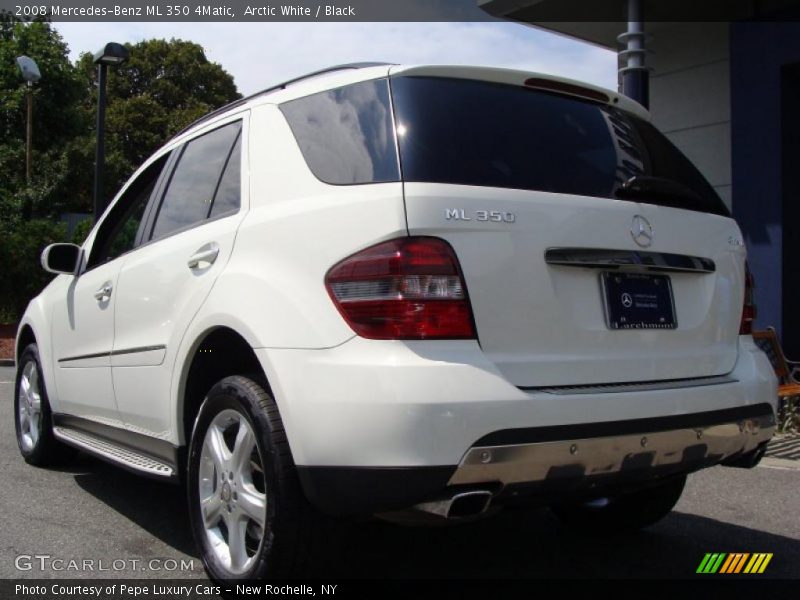 Arctic White / Black 2008 Mercedes-Benz ML 350 4Matic