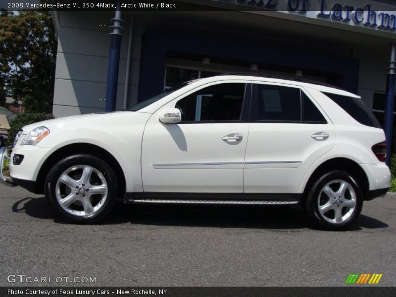 Arctic White / Black 2008 Mercedes-Benz ML 350 4Matic