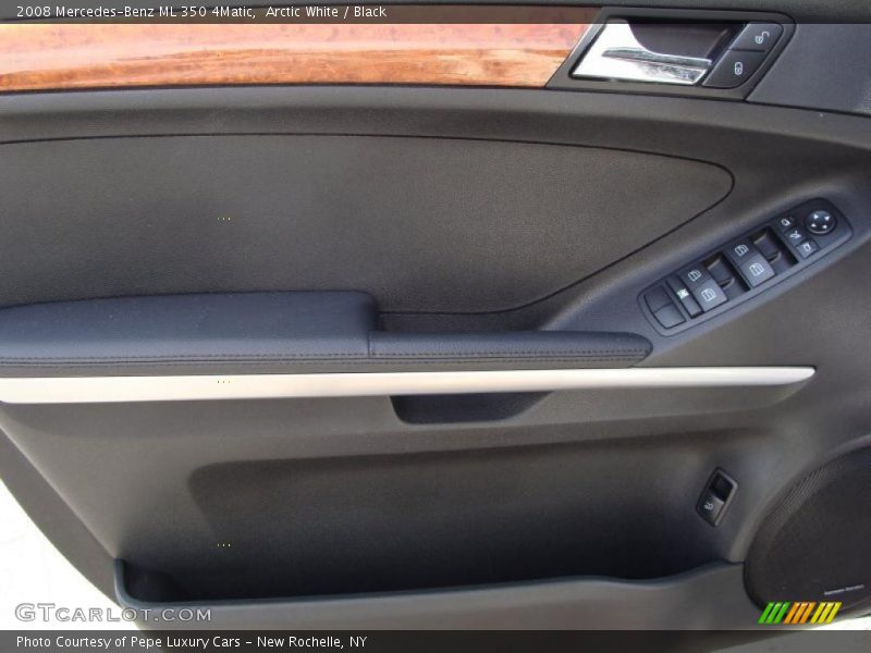 Arctic White / Black 2008 Mercedes-Benz ML 350 4Matic