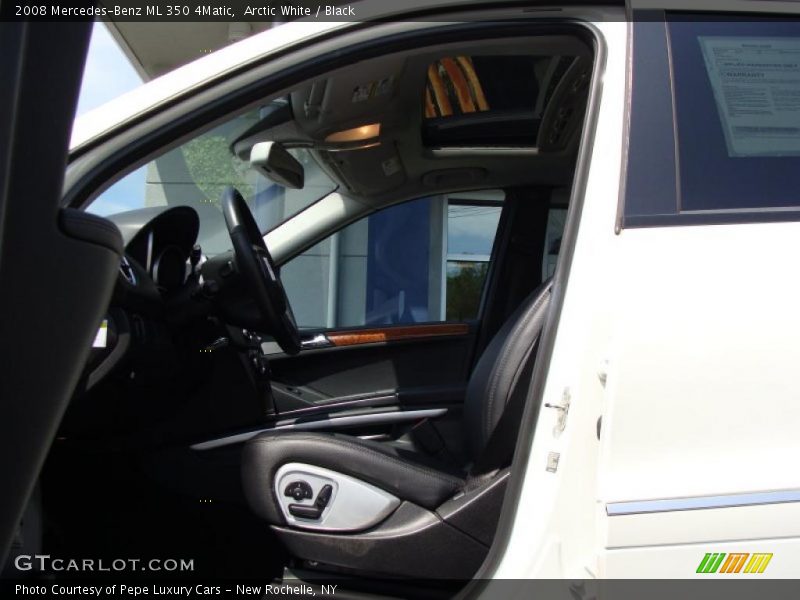 Arctic White / Black 2008 Mercedes-Benz ML 350 4Matic