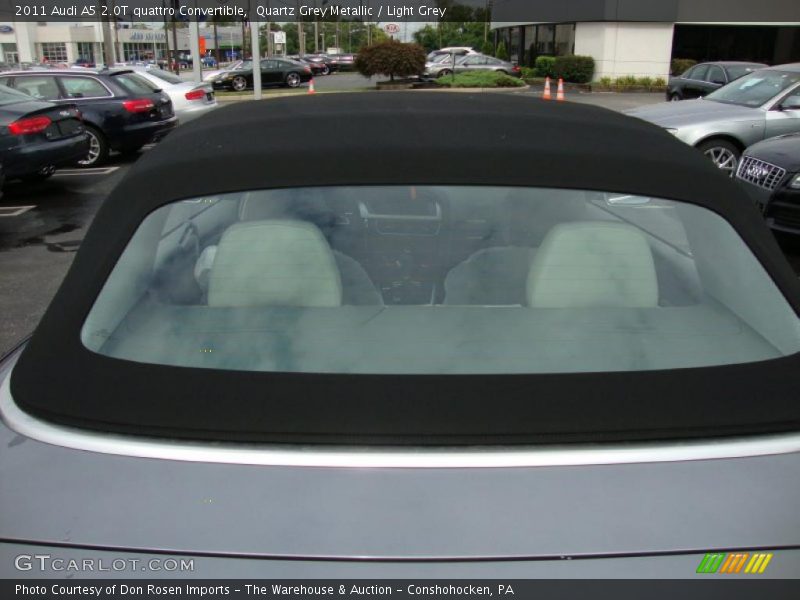 Quartz Grey Metallic / Light Grey 2011 Audi A5 2.0T quattro Convertible