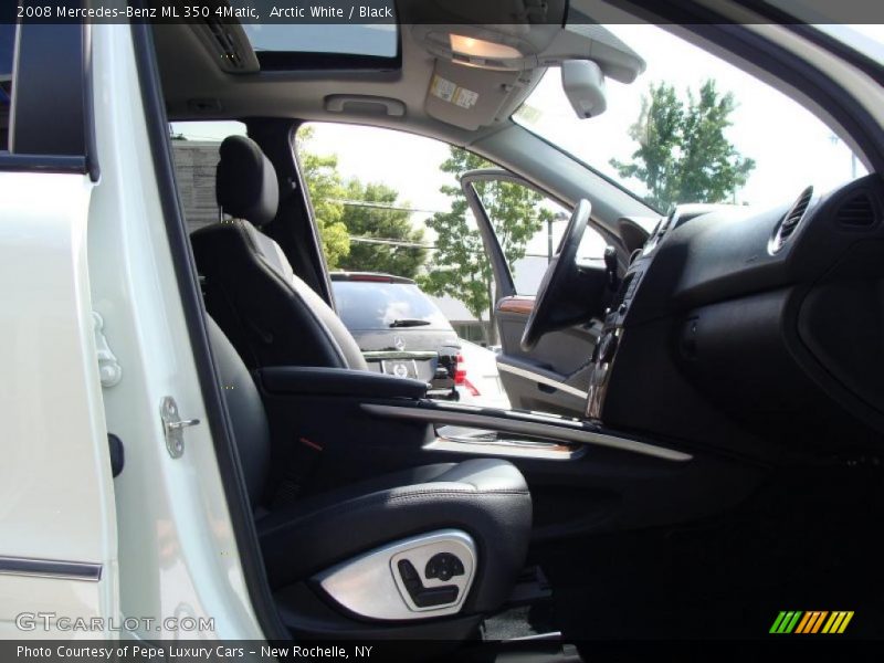 Arctic White / Black 2008 Mercedes-Benz ML 350 4Matic