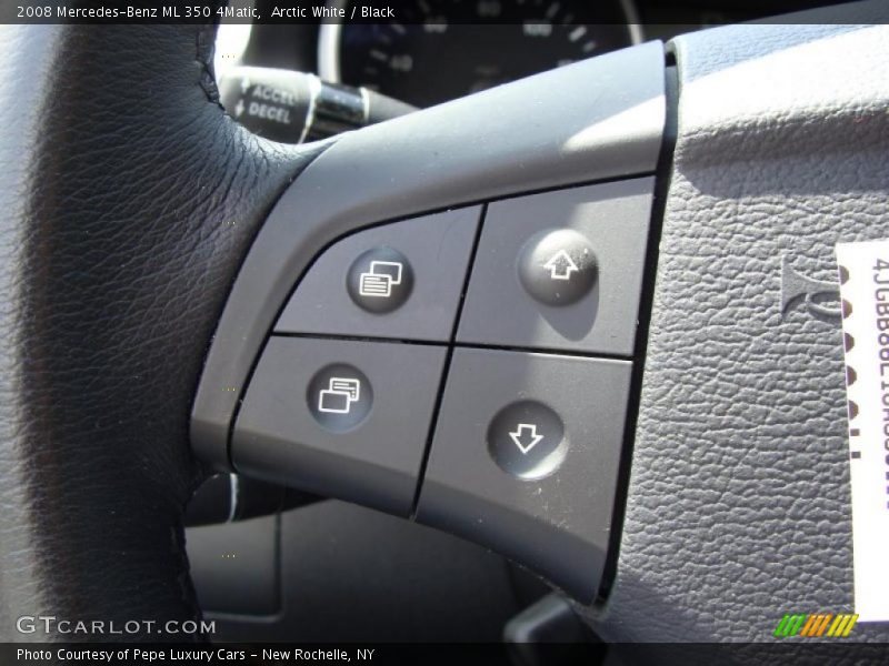 Arctic White / Black 2008 Mercedes-Benz ML 350 4Matic