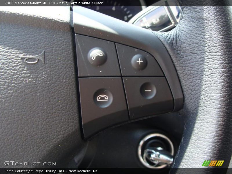 Arctic White / Black 2008 Mercedes-Benz ML 350 4Matic