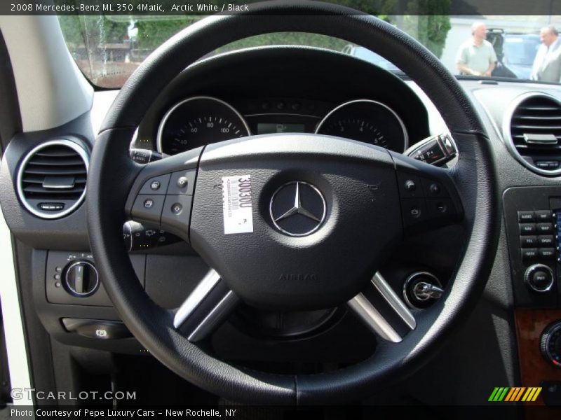Arctic White / Black 2008 Mercedes-Benz ML 350 4Matic
