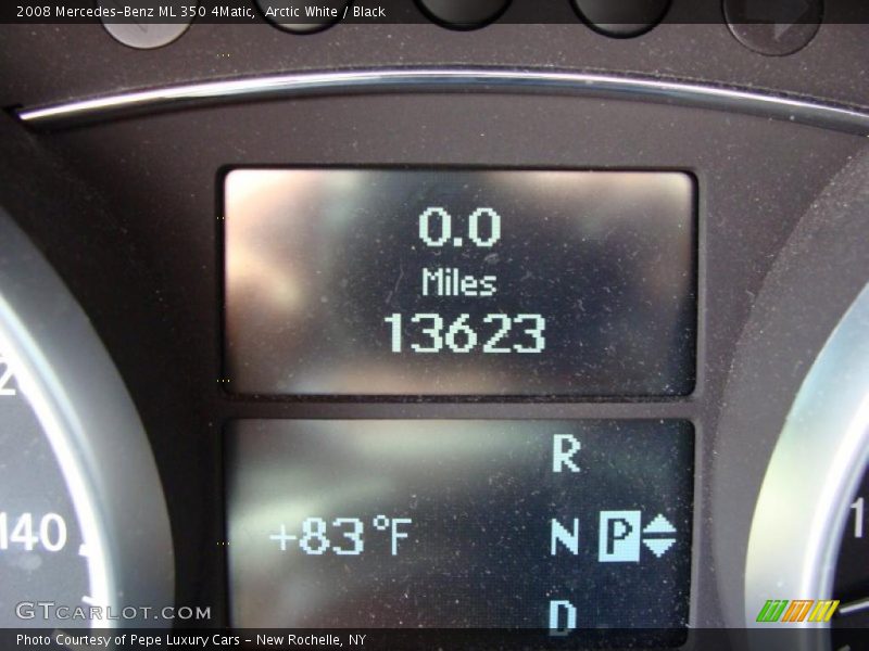 Arctic White / Black 2008 Mercedes-Benz ML 350 4Matic