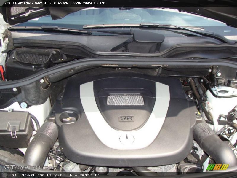 Arctic White / Black 2008 Mercedes-Benz ML 350 4Matic