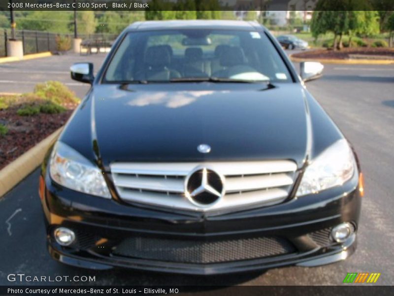 Black / Black 2008 Mercedes-Benz C 300 Sport