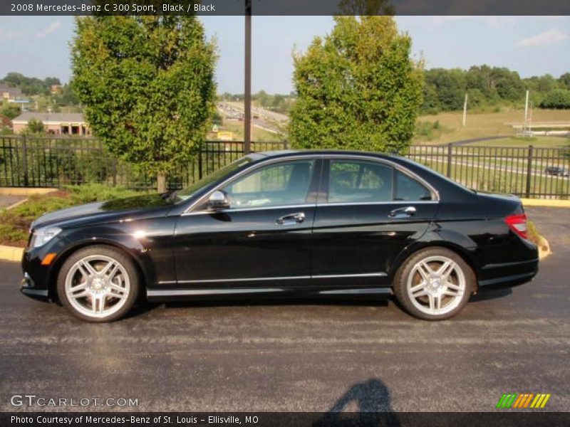 Black / Black 2008 Mercedes-Benz C 300 Sport