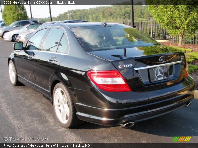 Black / Black 2008 Mercedes-Benz C 300 Sport