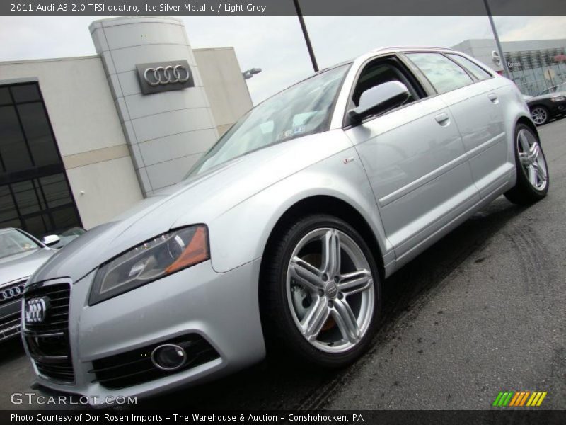 Ice Silver Metallic / Light Grey 2011 Audi A3 2.0 TFSI quattro