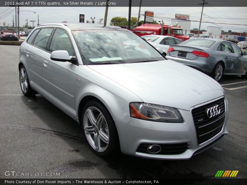 Ice Silver Metallic / Light Grey 2011 Audi A3 2.0 TFSI quattro