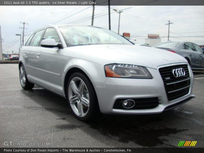 Ice Silver Metallic / Light Grey 2011 Audi A3 2.0 TFSI quattro
