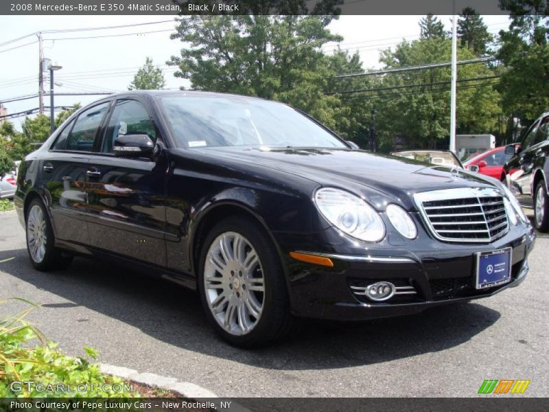 Black / Black 2008 Mercedes-Benz E 350 4Matic Sedan
