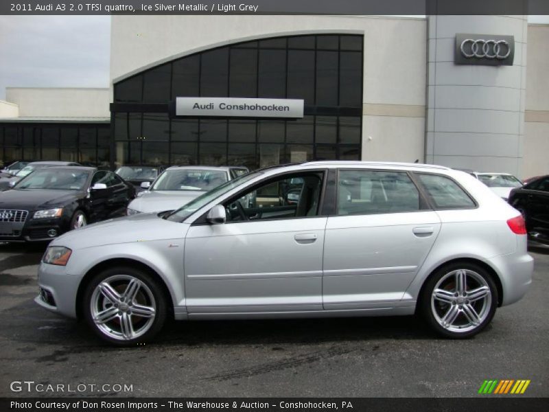 Ice Silver Metallic / Light Grey 2011 Audi A3 2.0 TFSI quattro