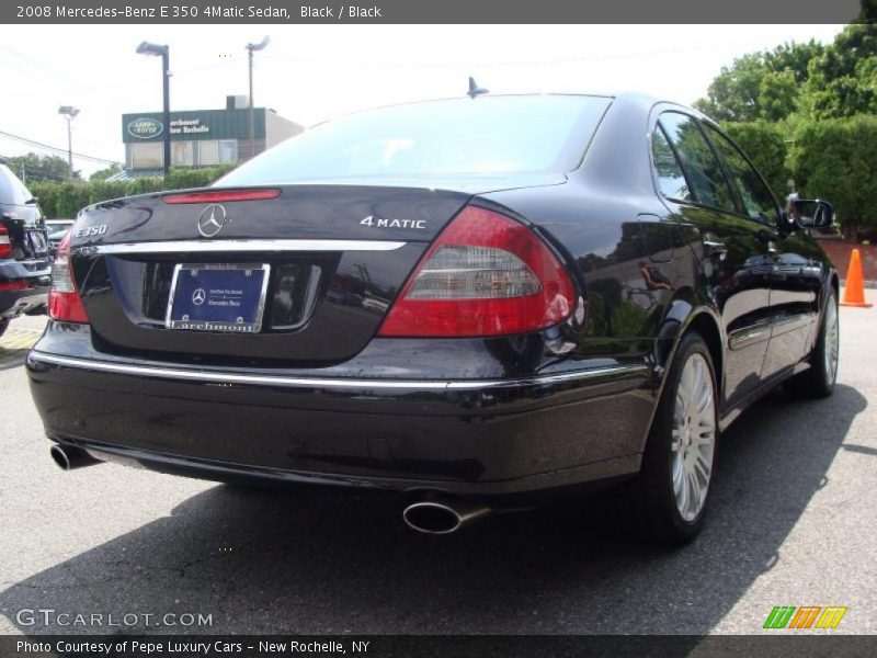 Black / Black 2008 Mercedes-Benz E 350 4Matic Sedan