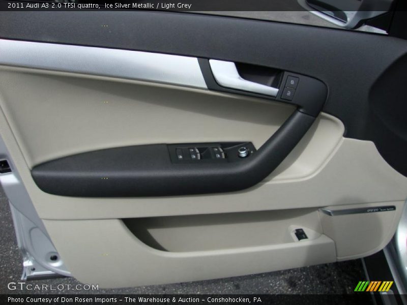 Ice Silver Metallic / Light Grey 2011 Audi A3 2.0 TFSI quattro