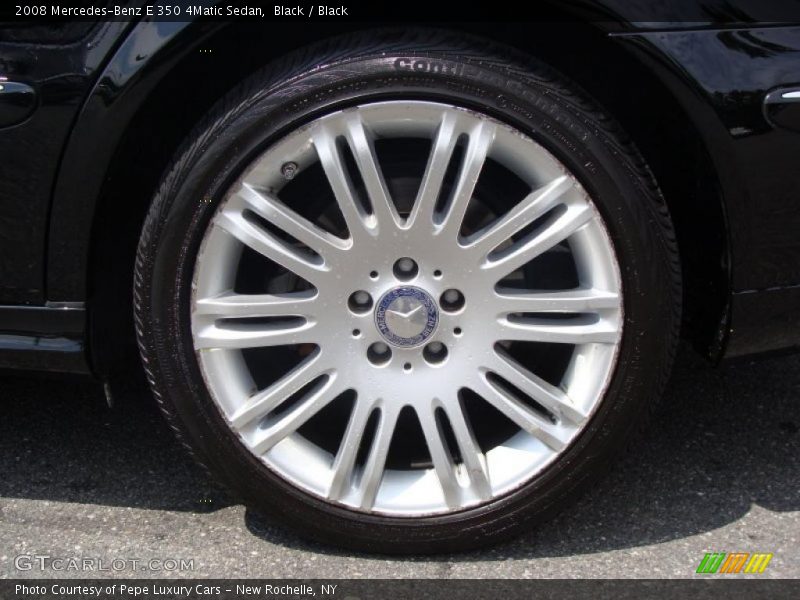 Black / Black 2008 Mercedes-Benz E 350 4Matic Sedan