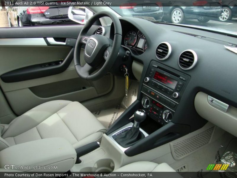 Ice Silver Metallic / Light Grey 2011 Audi A3 2.0 TFSI quattro