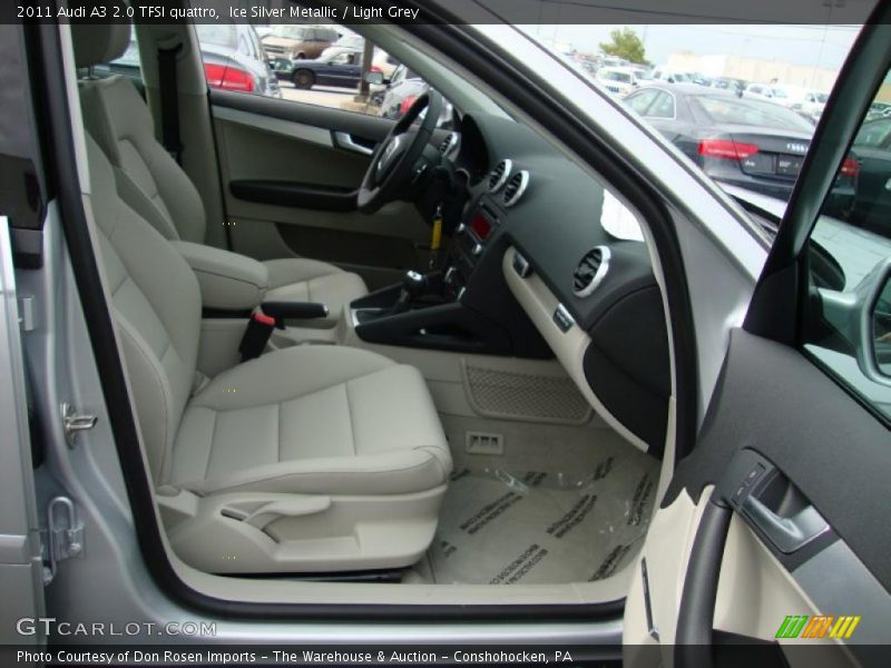 Ice Silver Metallic / Light Grey 2011 Audi A3 2.0 TFSI quattro