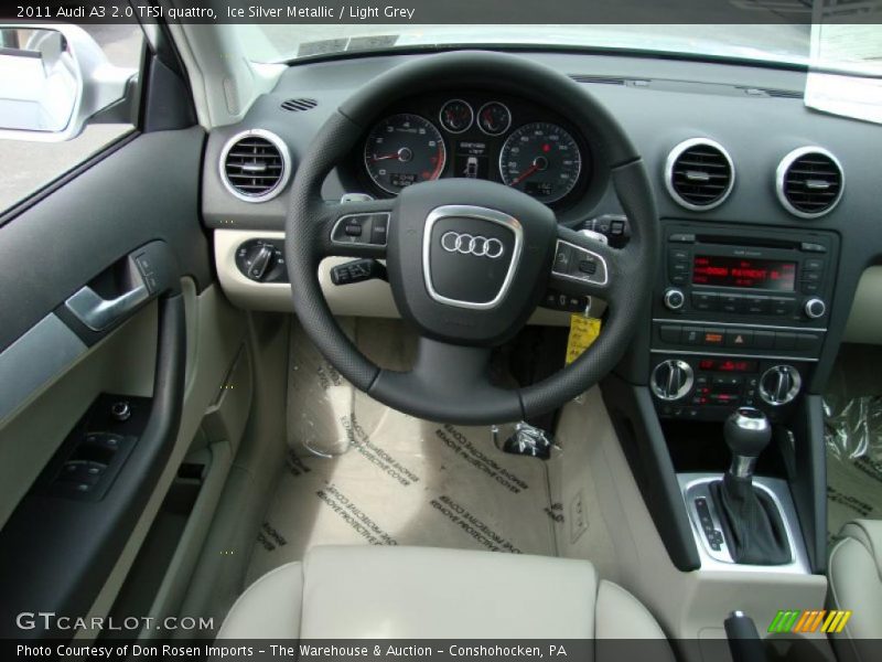 Ice Silver Metallic / Light Grey 2011 Audi A3 2.0 TFSI quattro