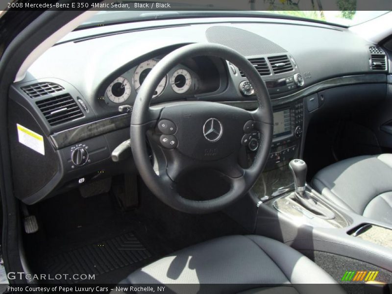 Black / Black 2008 Mercedes-Benz E 350 4Matic Sedan