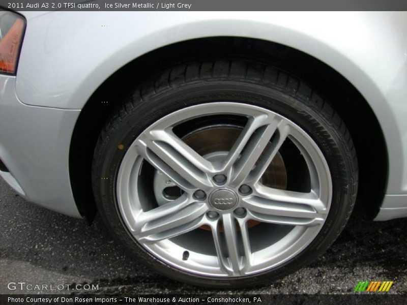 Ice Silver Metallic / Light Grey 2011 Audi A3 2.0 TFSI quattro