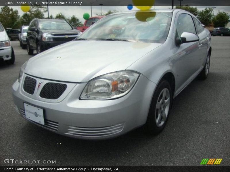 Quicksilver Metallic / Ebony 2009 Pontiac G5