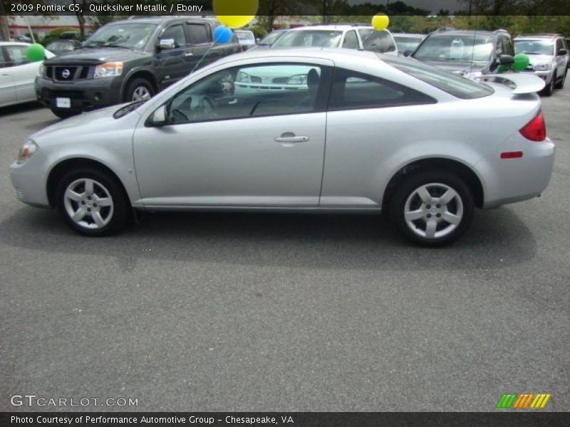 Quicksilver Metallic / Ebony 2009 Pontiac G5