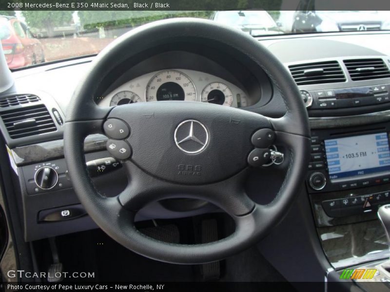 Black / Black 2008 Mercedes-Benz E 350 4Matic Sedan