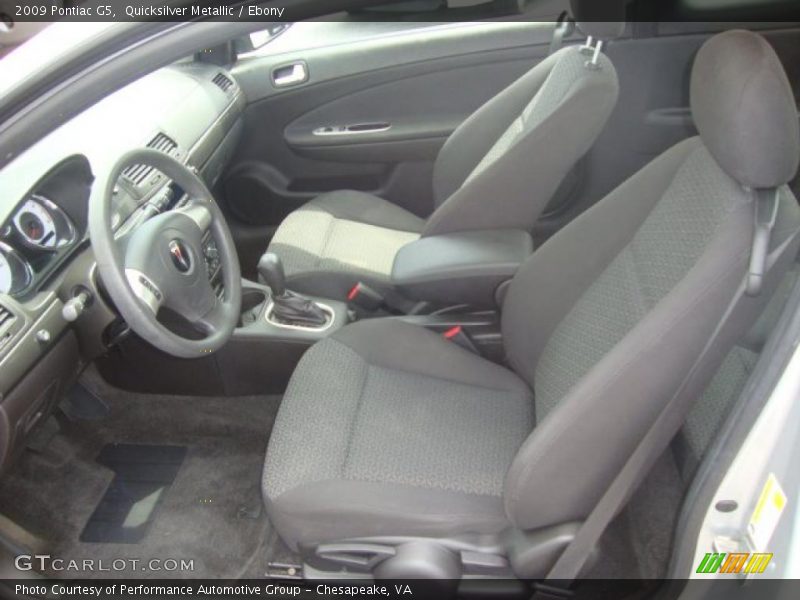 Quicksilver Metallic / Ebony 2009 Pontiac G5