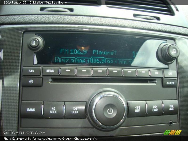 Quicksilver Metallic / Ebony 2009 Pontiac G5