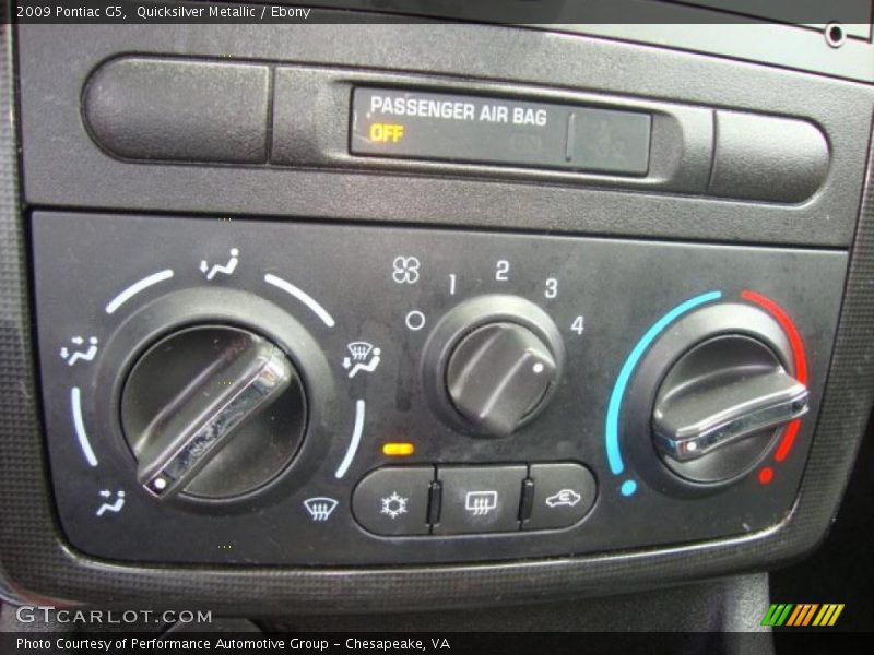 Quicksilver Metallic / Ebony 2009 Pontiac G5