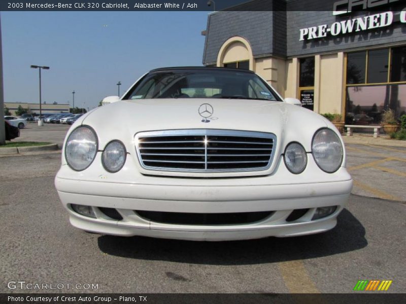 Alabaster White / Ash 2003 Mercedes-Benz CLK 320 Cabriolet
