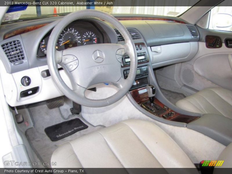 Alabaster White / Ash 2003 Mercedes-Benz CLK 320 Cabriolet