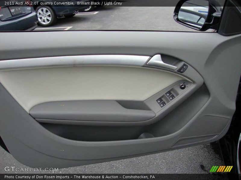 Brilliant Black / Light Grey 2011 Audi A5 2.0T quattro Convertible