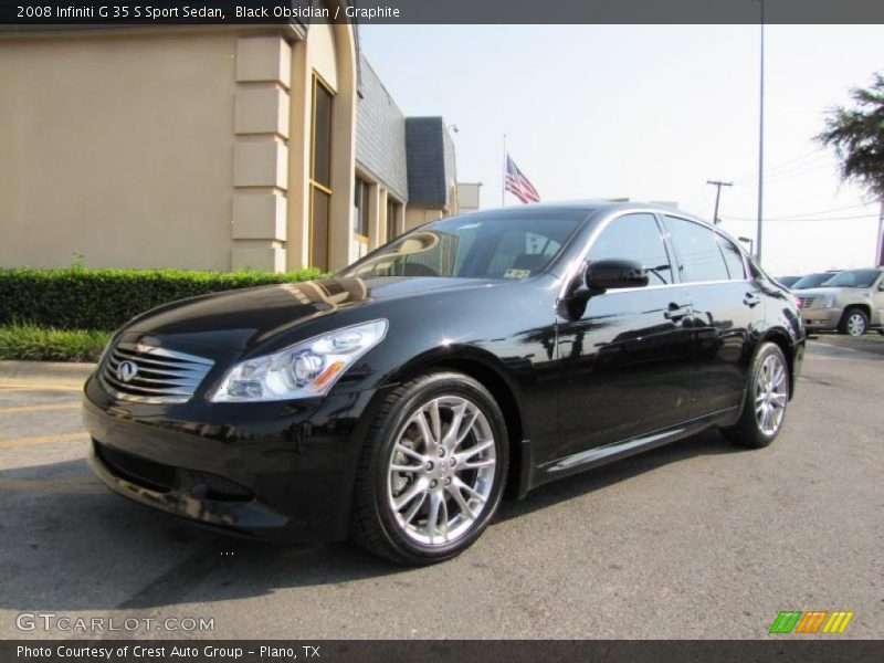 Black Obsidian / Graphite 2008 Infiniti G 35 S Sport Sedan