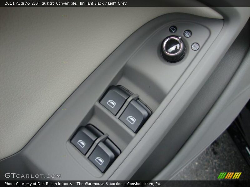 Brilliant Black / Light Grey 2011 Audi A5 2.0T quattro Convertible