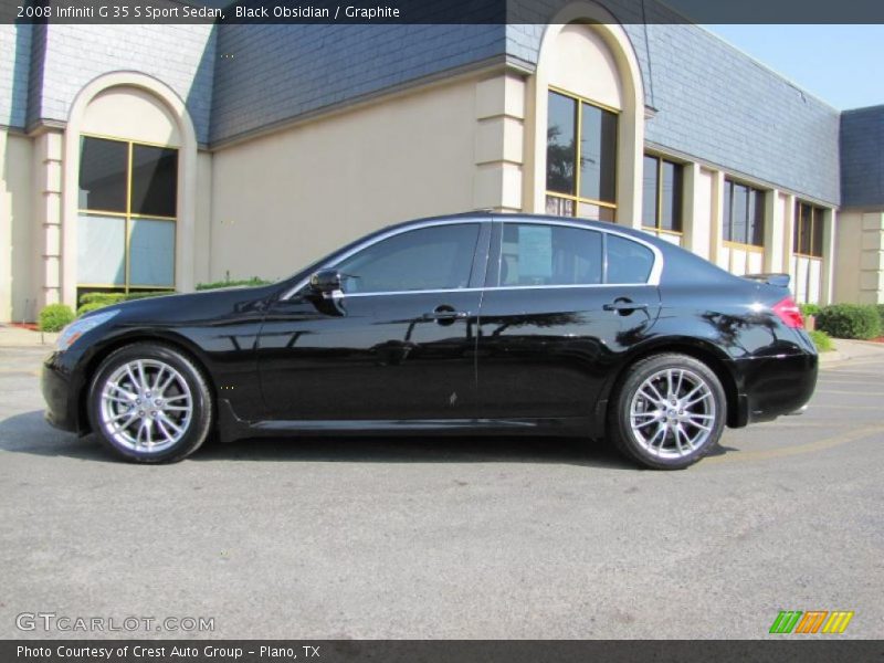 Black Obsidian / Graphite 2008 Infiniti G 35 S Sport Sedan