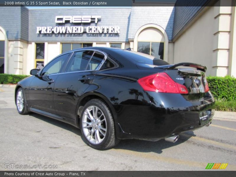 Black Obsidian / Graphite 2008 Infiniti G 35 S Sport Sedan